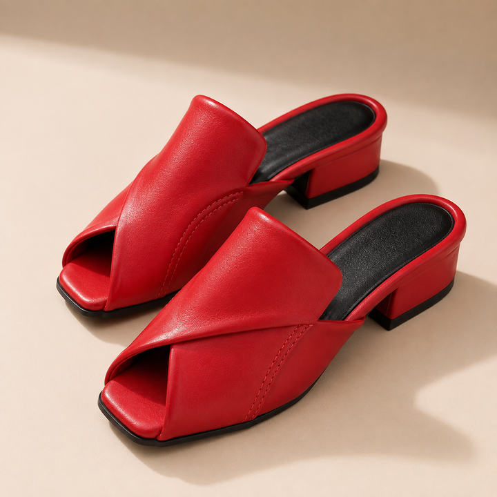 Carmel Peep Toe Mules