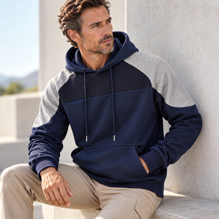 Hudson Panel Fleece Hoodie