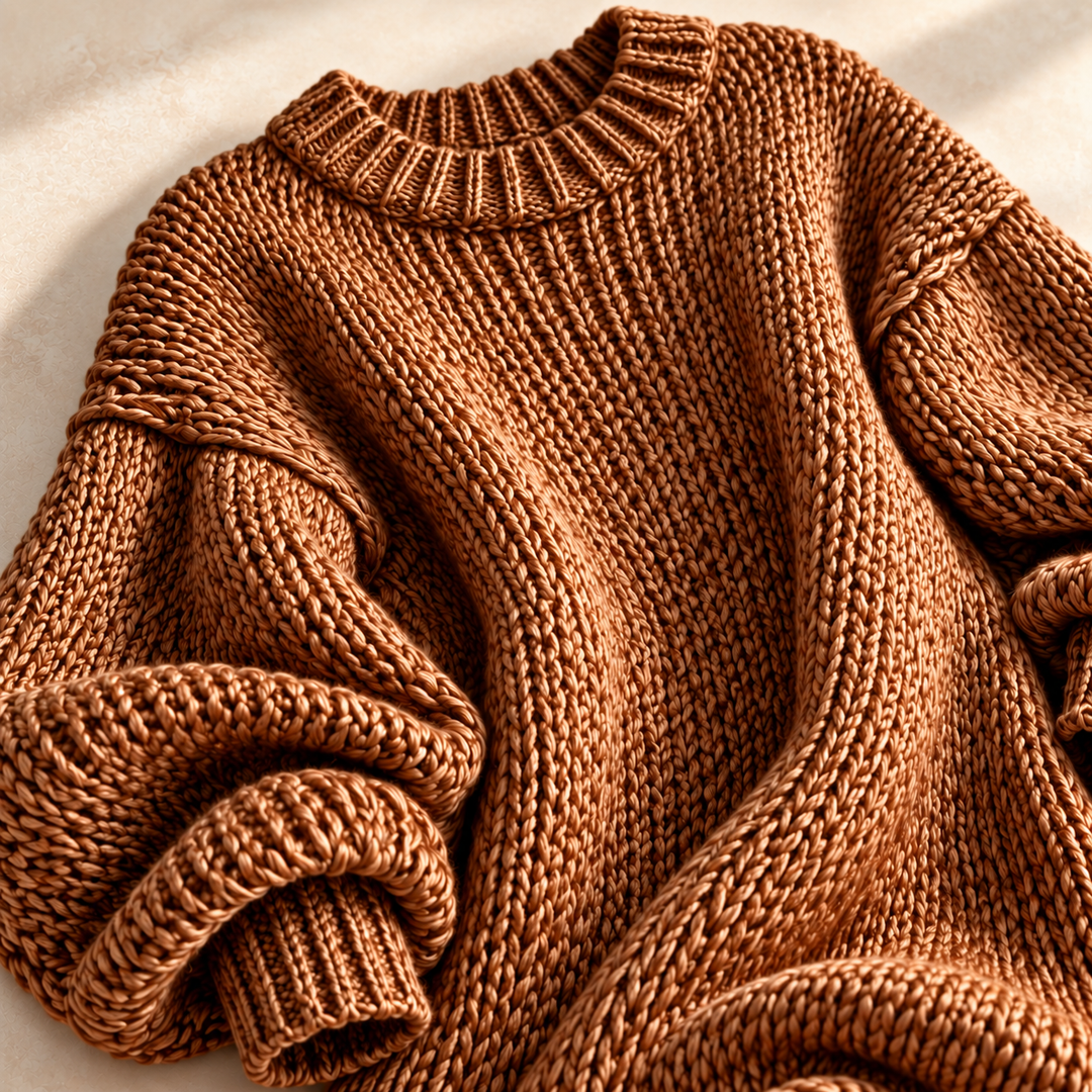 Eleanor Lantern-Sleeve Sweater Dress