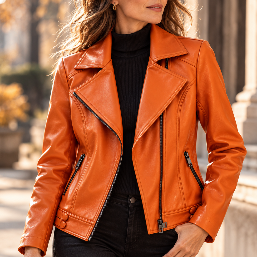 Francesca Lapel Moto Jacket