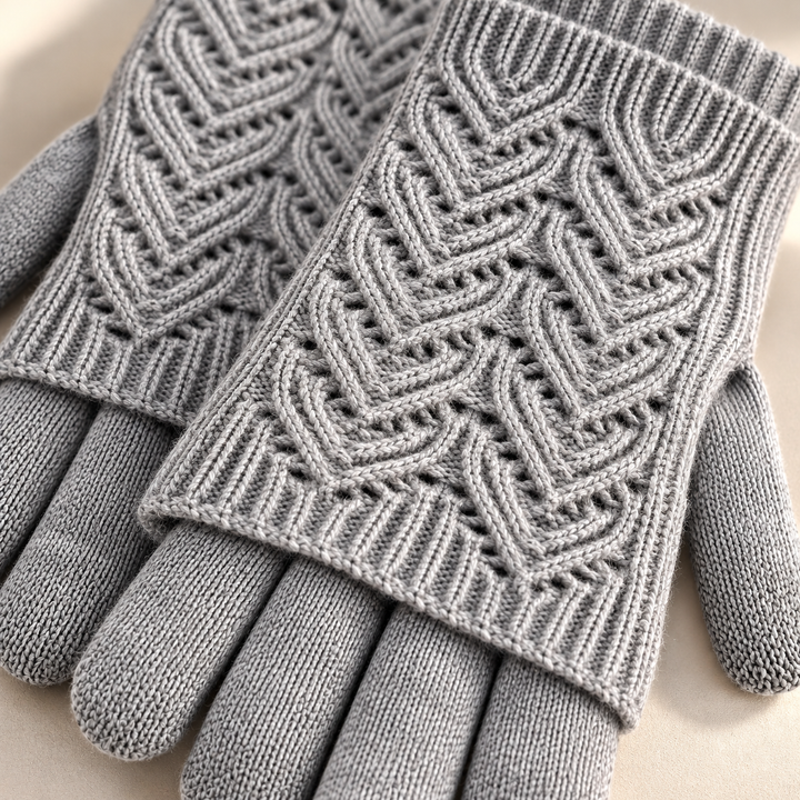 Cleo Layered Knit Gloves