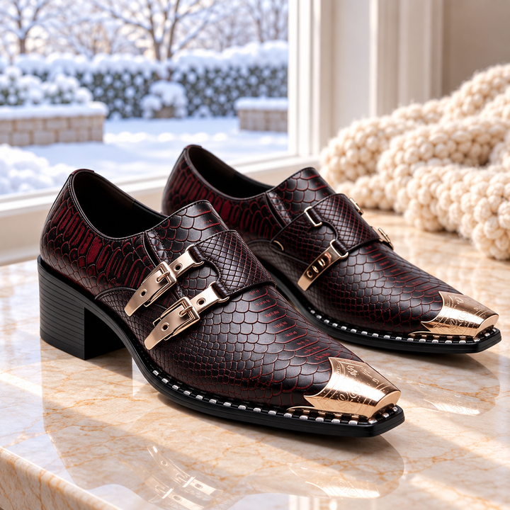 Havana Snake Scale Dress Shoes