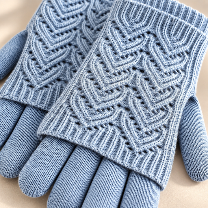 Cleo Layered Knit Gloves