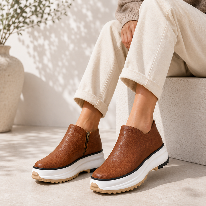 Natalia Platform Ankle Boots