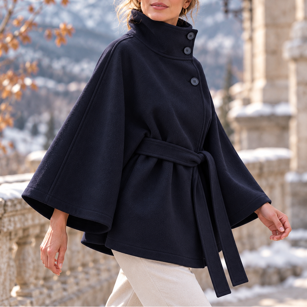 Eleanor Belted Cape Jacket