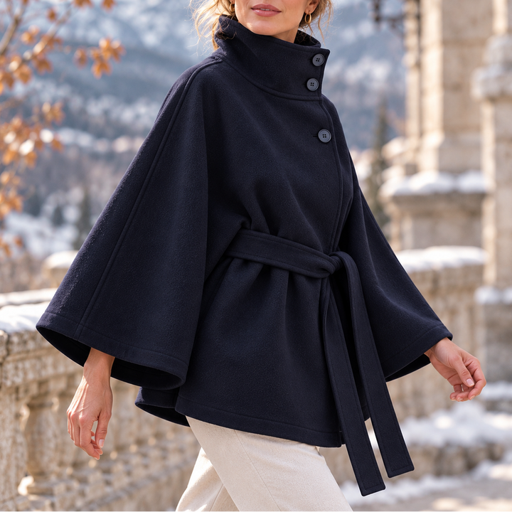 Eleanor Belted Cape Jacket