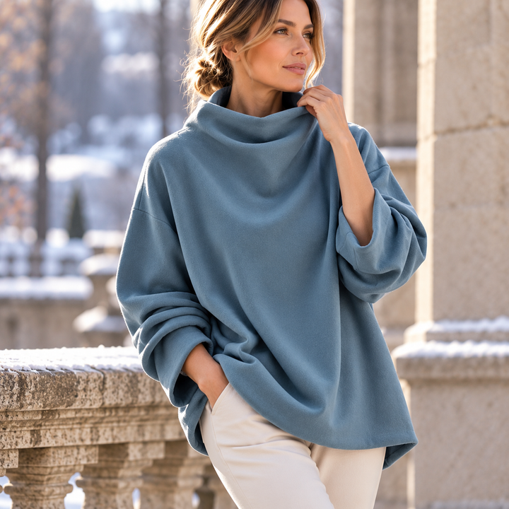 Eleanor Funnel-Neck Top