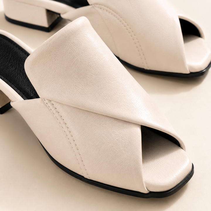 Carmel Peep Toe Mules