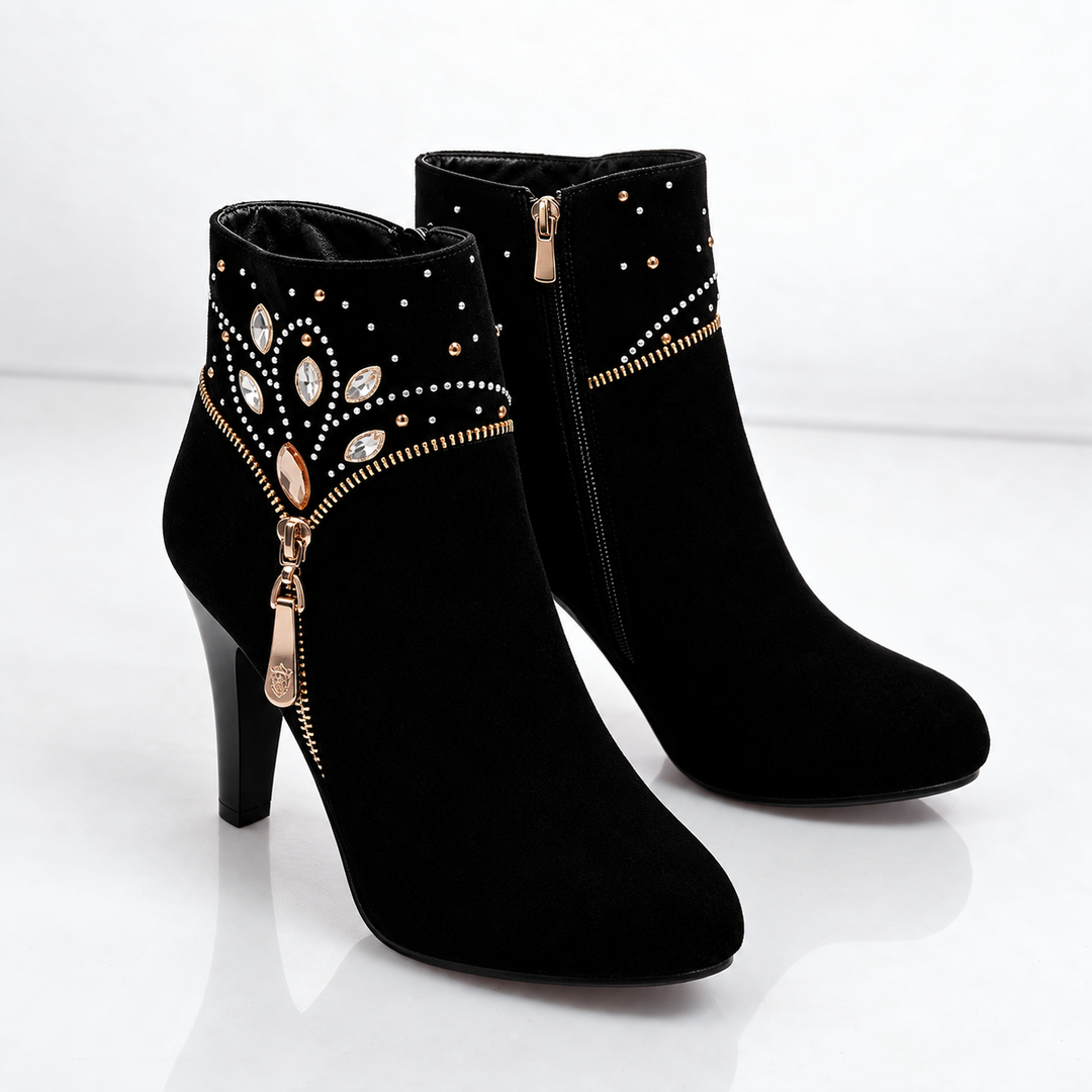 Banff Rhinestone Ankle Boots