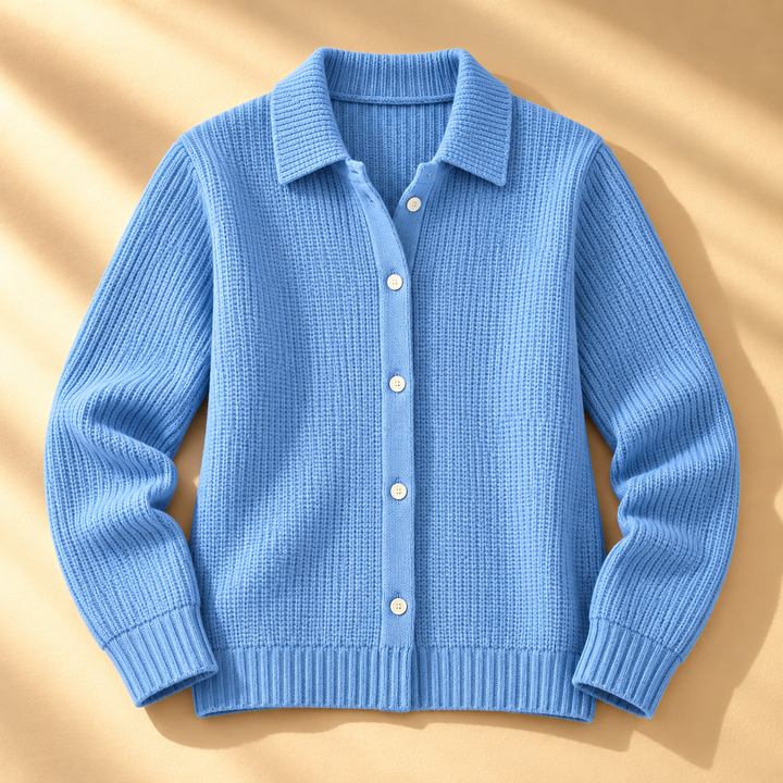 Carmel Collared Waffle Knit