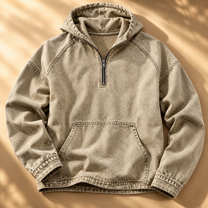 Jacob Washed Zip Hoodie