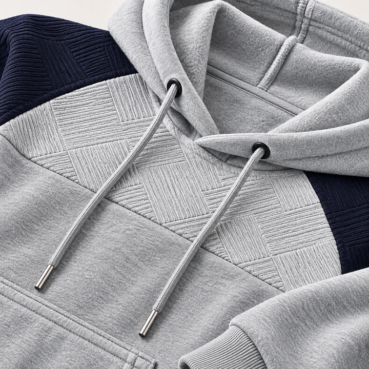 Hudson Panel Fleece Hoodie