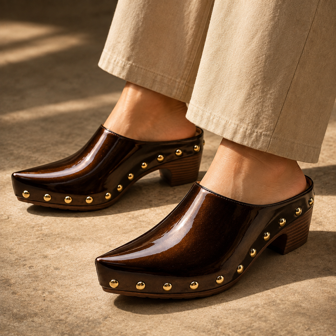 Sutton Studded Mules