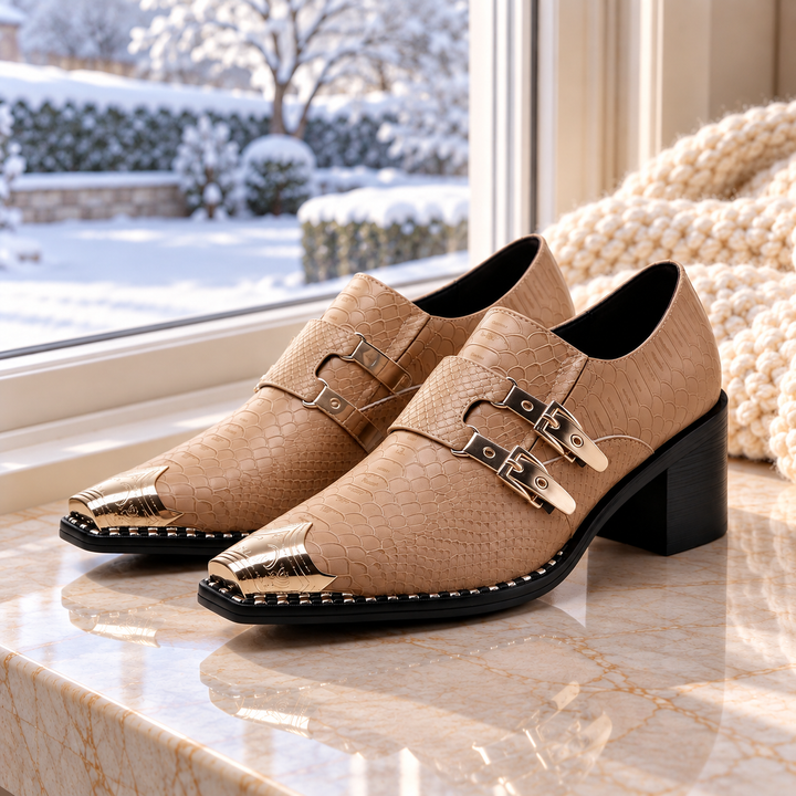 Havana Snake Scale Dress Shoes