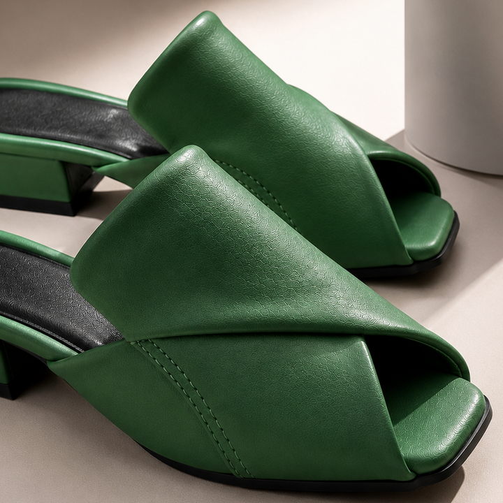 Carmel Peep Toe Mules