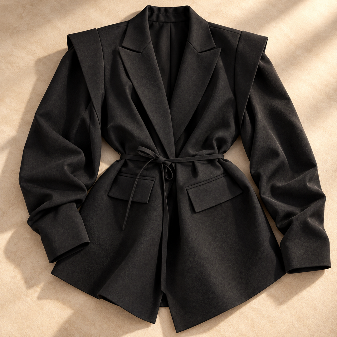 Madison Layered-Shoulder Blazer