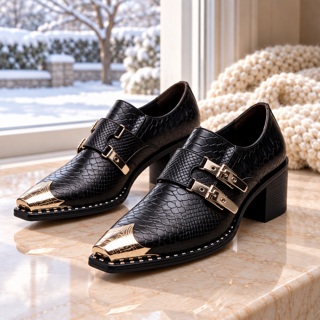 Havana Snake Scale Dress Shoes