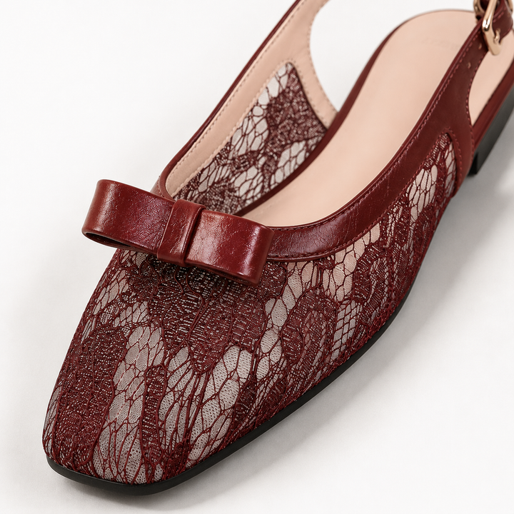 Lillian Lace Slingbacks