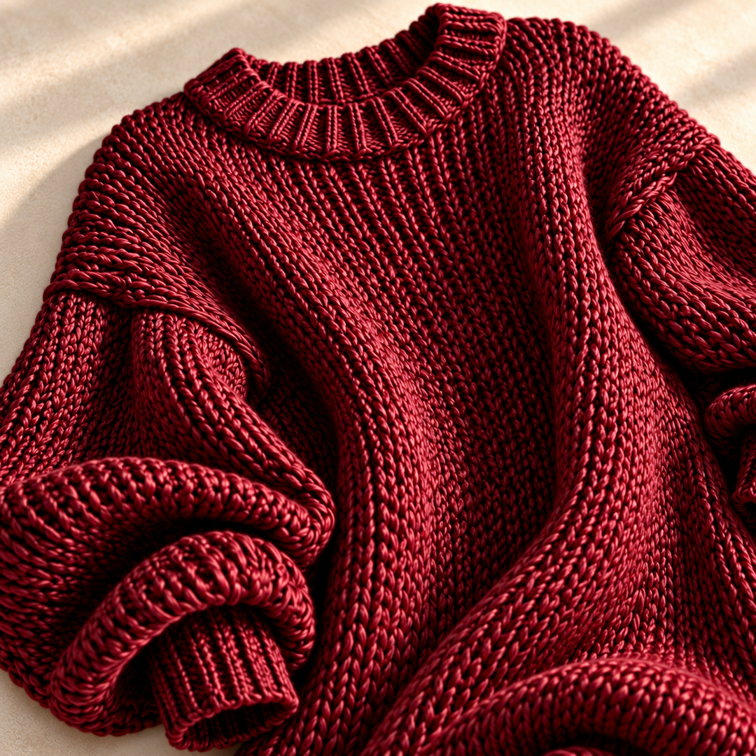 Eleanor Lantern-Sleeve Sweater Dress