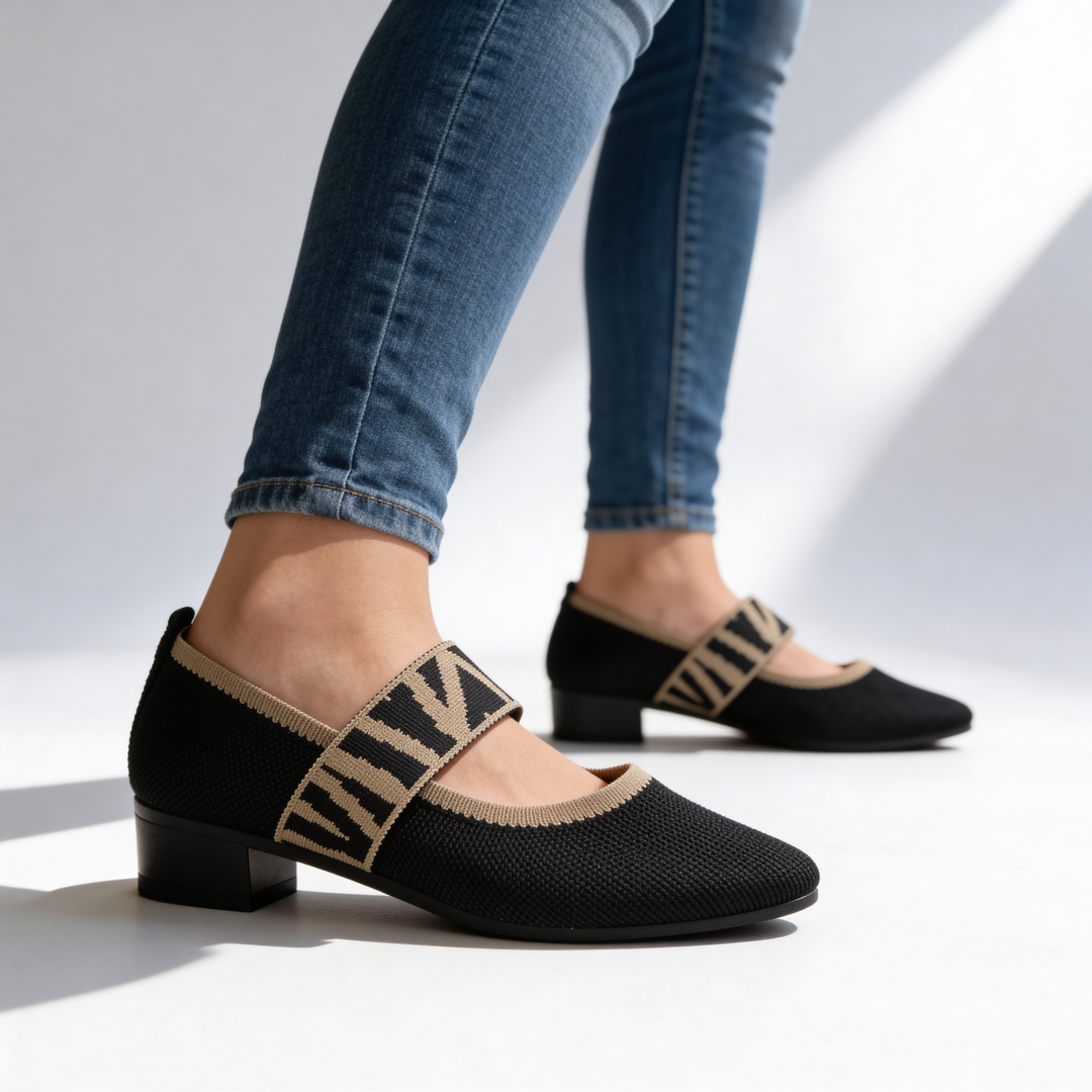 Natalia Mary Jane Flats — detail view