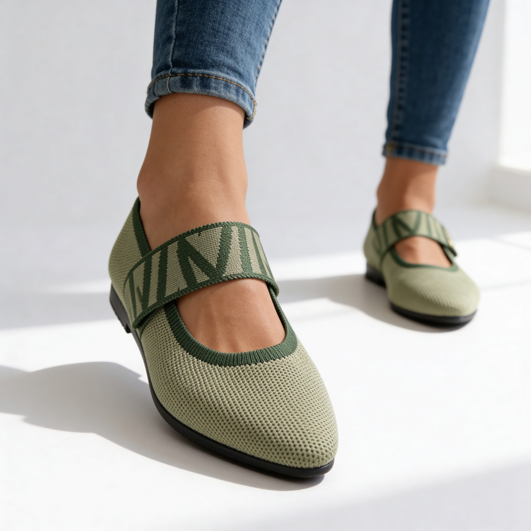 Natalia Mary Jane Flats — front view