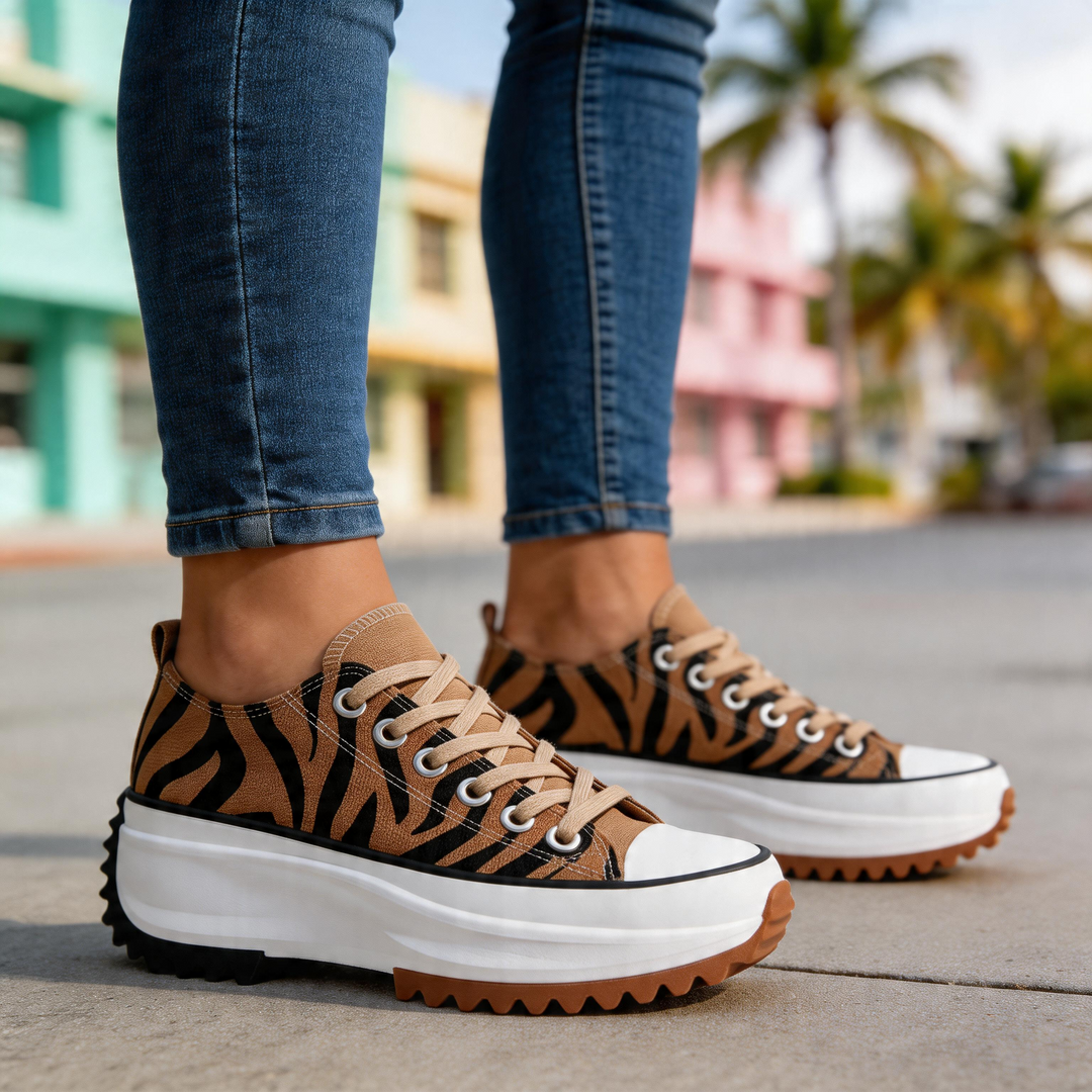 Ella Orthopedic Platform Sneakers — close-up detail