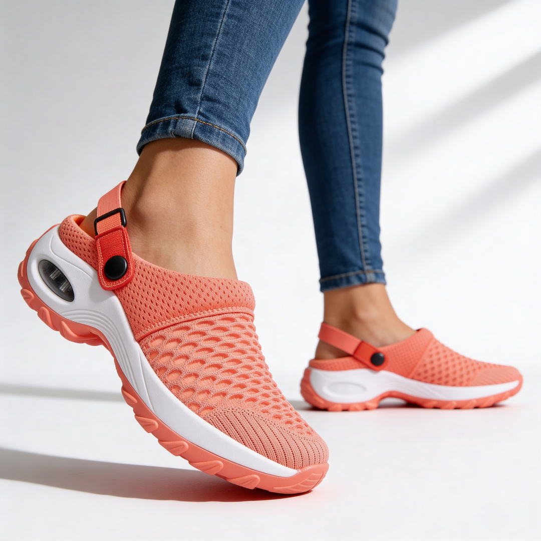 Lila Rae Aircool Orthopedic Sneakers — texture detail