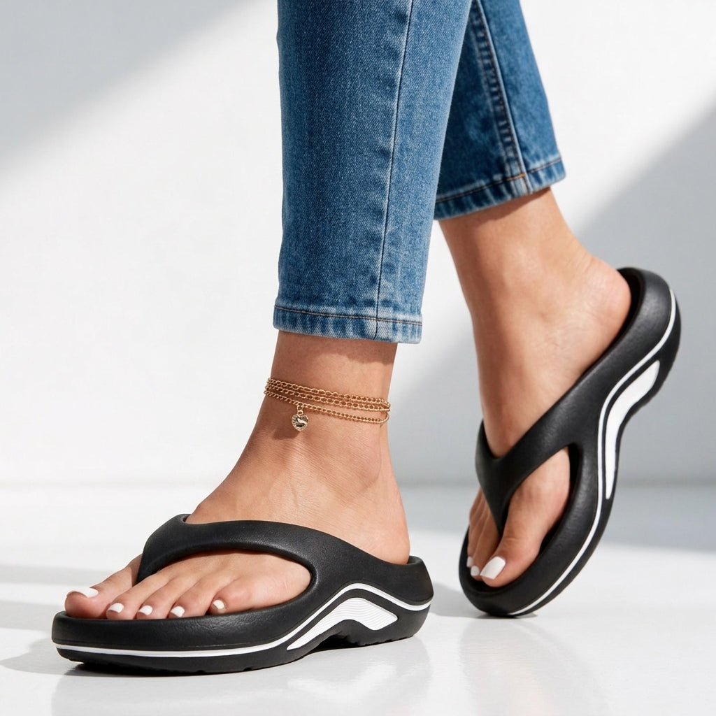 Tessa Cloud Wedge Flip Flops
