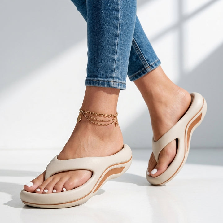 Tessa Cloud Wedge Flip Flops