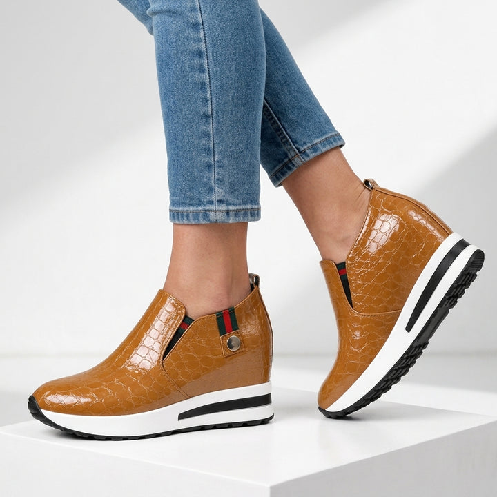 Ottilie Croc Slip-On Sneakers