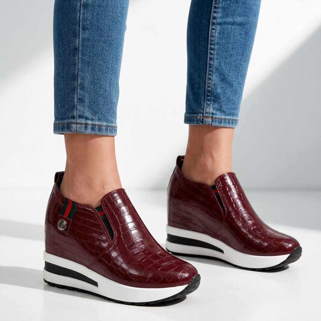 Ottilie Croc Slip-On Sneakers
