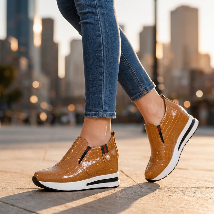 Ottilie Croc Slip-On Sneakers