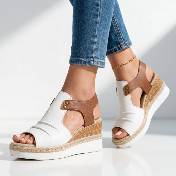 Harriet Cushioned Wedge Sandals