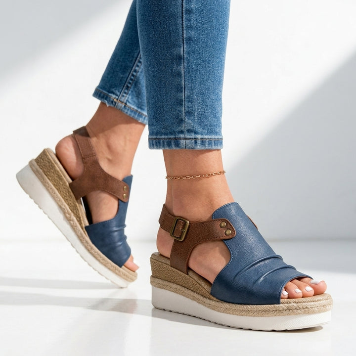 Harriet Cushioned Wedge Sandals