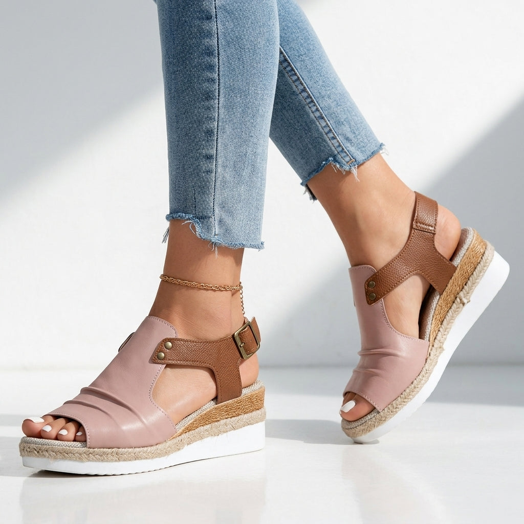 Harriet Cushioned Wedge Sandals