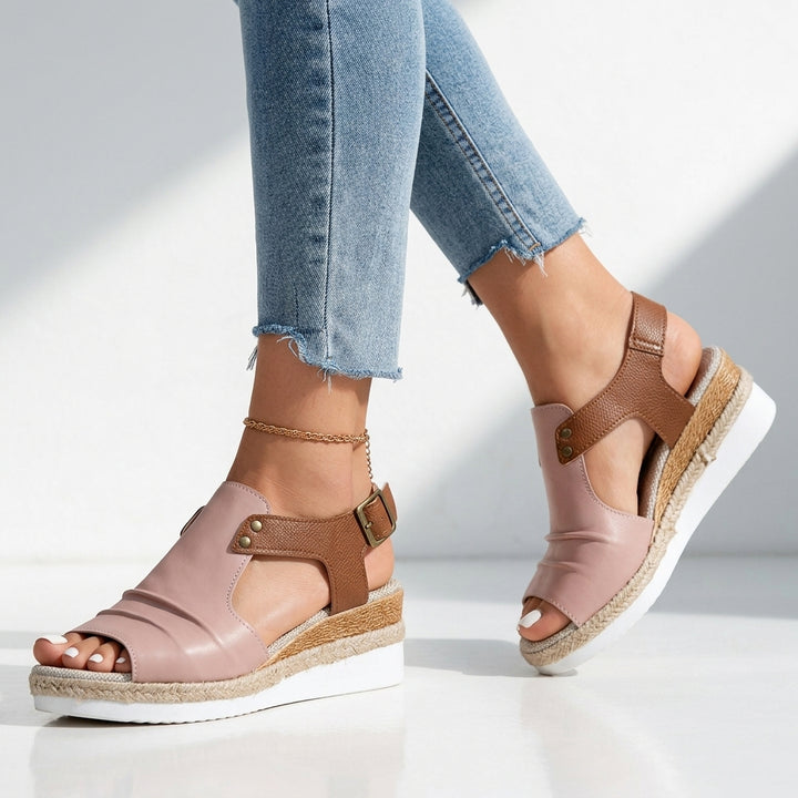 Harriet Cushioned Wedge Sandals
