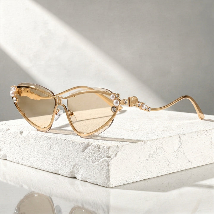 Perline Crystal-Trim Cat Eye Sunglasses