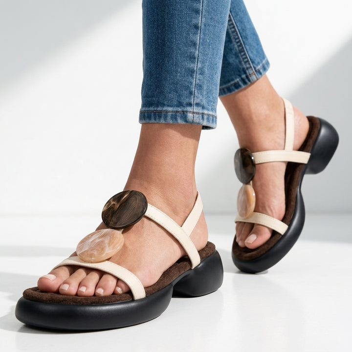 Celeste Stone Slide Sandals