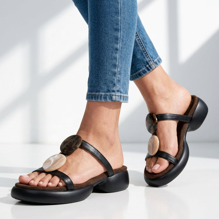 Celeste Stone Slide Sandals