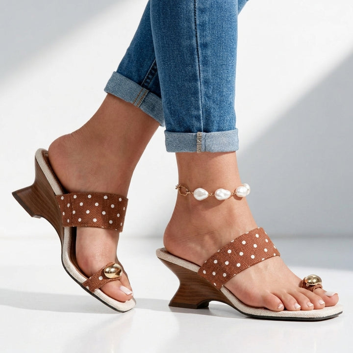 Sylvie Polka Dot Sandals