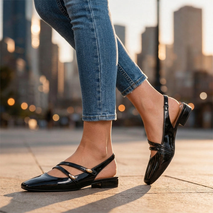 Sylvie Strap Slingback Flats