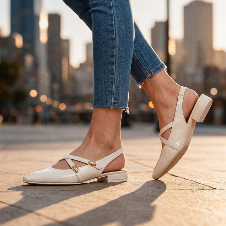 Sylvie Strap Slingback Flats