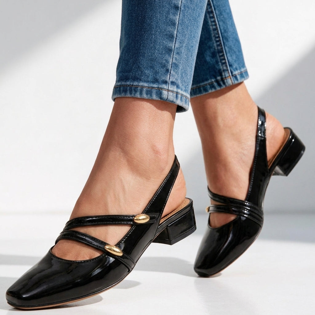 Sylvie Strap Slingback Flats