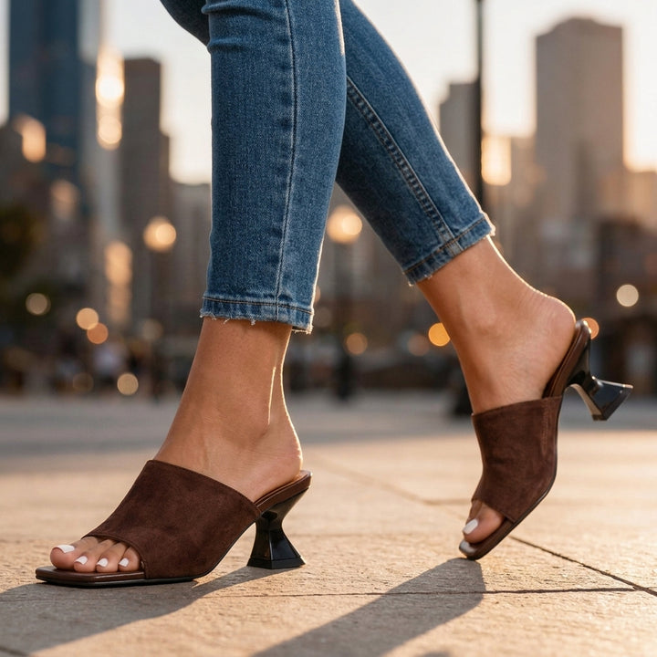 Aurelie Suede Heels