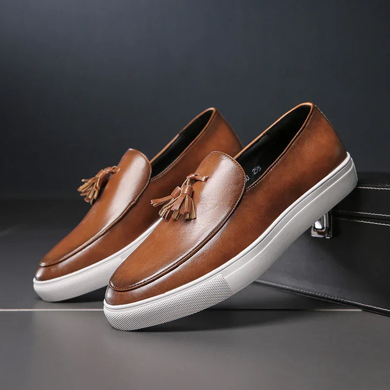 Tuscan Elegance Slip-ons — side view