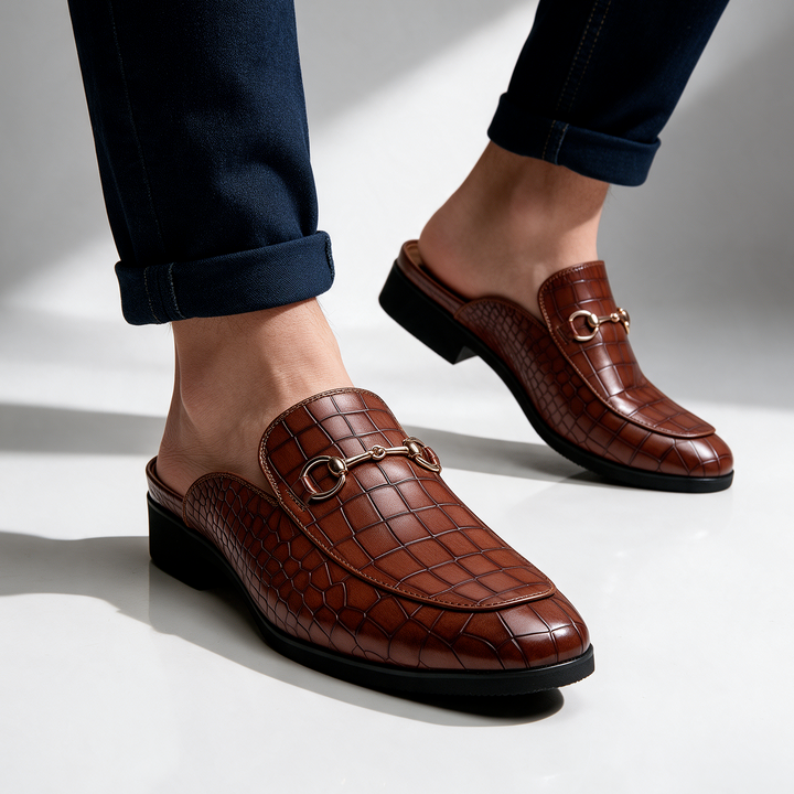 Hudson Horsebit Mules