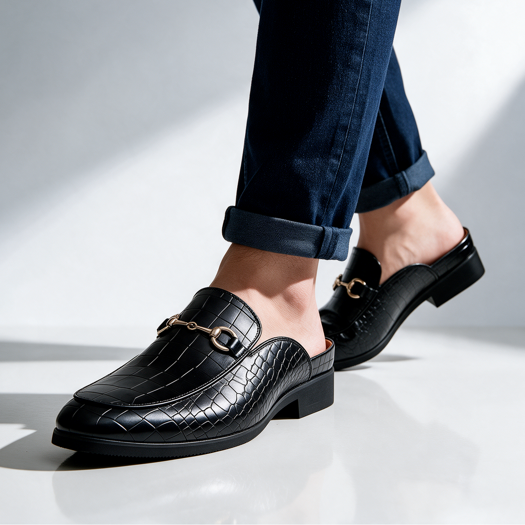 Hudson Horsebit Mules
