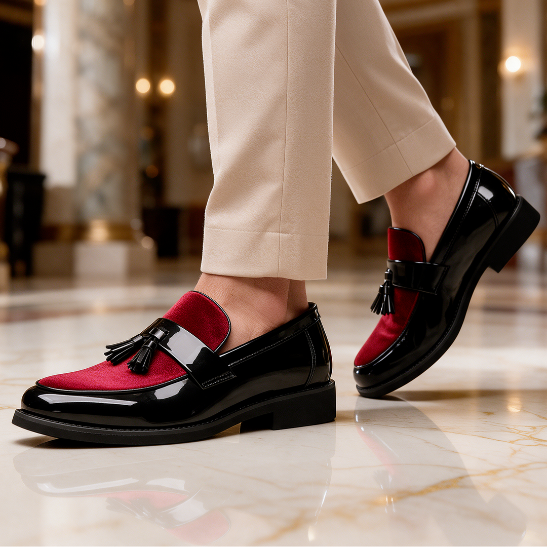 Sterling Velvet Tassel Loafers