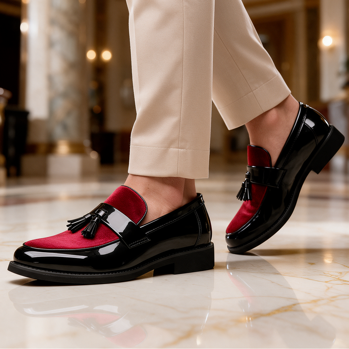 Sterling Velvet Tassel Loafers