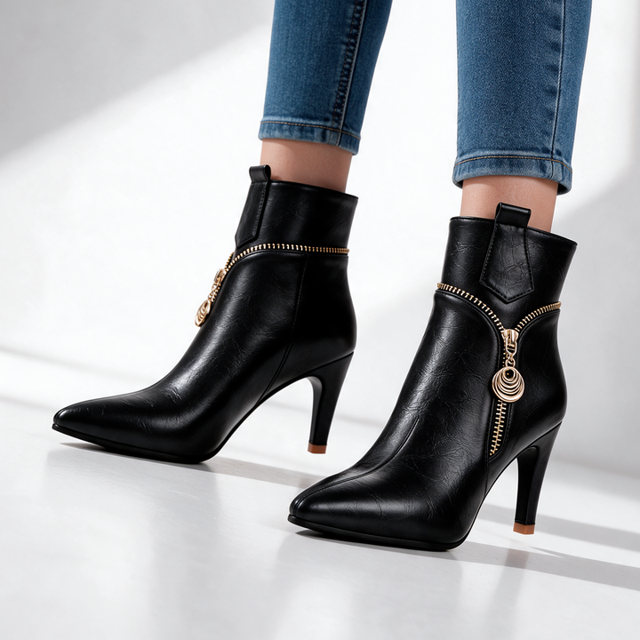 Josie Zip Ankle Boots
